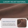 3/5/7-Piece Stretch Velvet Sofa Cover, 1/2/3 Seater Couch Slipcover Loveseat with Separate Backrests and Cushion Cover with Elastic Band for Dogs,Pet,Kid (Color : Taupe, Size : 3-Piece | A view 4