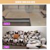 1-Piece L Shape Sofa Cover,Stretch Sofa Slipcover Elastic Fabric Print Chair Loveseat Couch Cover Universal Spandex Furniture Protector,Print 32,Single Seat(90-140cm/35-55inch) view 2