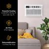 Whirlpool 12,000 BTU Wall Air Conditioner, up to 550 Sq., Timer, White view 4