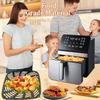 QLRGNE 8QT Air Fryer Crisping Plate for Gourmia GAF846 Air Fryers, Upgraded Nonstick Air Fryer Grill Pan Plate Crisper Tray Rack Insert Grate Shelf Grid for 8QT Gourmia Air Fryers, Dishwasher Safe view 3
