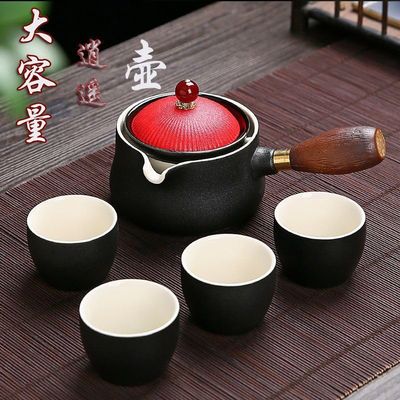 porcelain tea set, Tea pot,tea kettle,gifts for women,Ceramic travel tea set, simple and high-end Japanese style teapot, fast guest tea cup storage bag, gift (Q5) (Size : Q5)