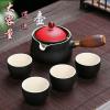 porcelain tea set, Tea pot,tea kettle,gifts for women,Ceramic travel tea set, simple and high-end Japanese style teapot, fast guest tea cup storage bag, gift (Q5) (Size : Q5) view 1