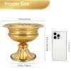 AZXTOPSEZ Gold Compote Vases for Centerpieces: Wedding Flower Vase for Tables 6.5 Inch Small Metal Urn Pedestal Bowl for Party Anniversary Event Home Decor Set of 10 view 4