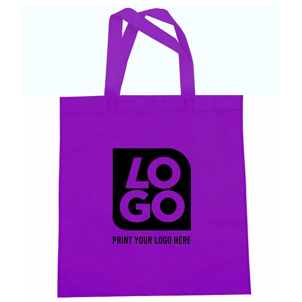 USMG Custom Popular Non-Woven Tote Bag with One-Color Print - Perfect for Business Logos and Marketing Promos