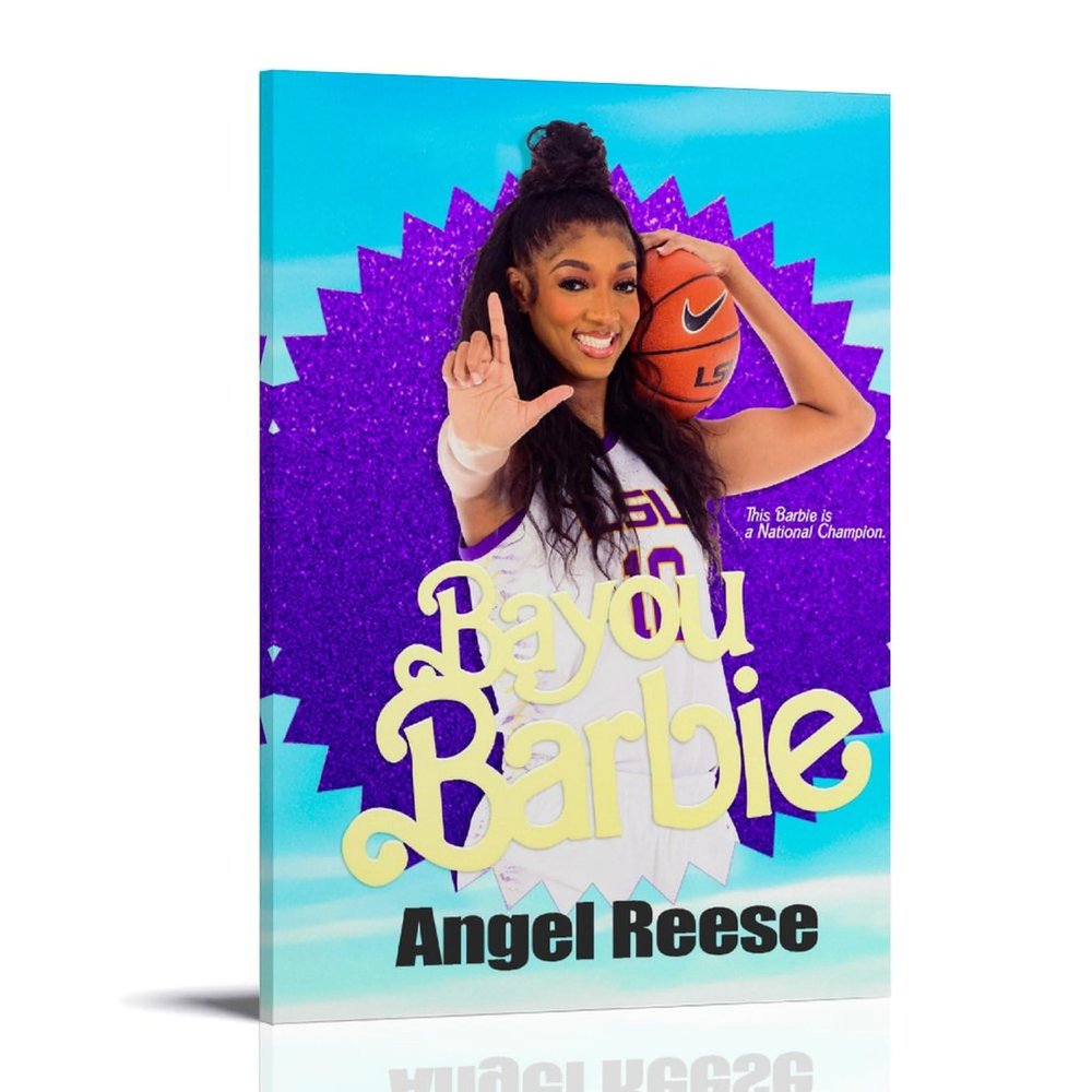 JUNXITING Angel Reese Poster Basketball Wall Art Canvas Print Home Decoration Painting (42208); Frame; 12x18inch(30x45cm)