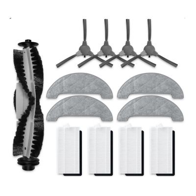 Lipski Compatible for Lydsto G1 / Compatible for Polaris PVCR 1226 / Compatible for Coredy R750 Robot Vacuum Main Side Brush HEPA Filter Mop Spare Parts Accessories (Color : Set 2)