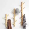 hezhuhe2258 Coat Rack Coat Rack Wall Mounted, Wall Mounted Coat Rack Metal Modern Wall Coat Tree for Hats, Jackets, Bags, Entryway Bedroom Coat Rack Wall Mount (Color : Khaki 40cm 4 Hooks) view 3