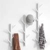 hezhuhe2258 Coat Rack Coat Rack Wall Mounted, Wall Mounted Coat Rack Metal Modern Wall Coat Tree for Hats, Jackets, Bags, Entryway Bedroom Coat Rack Wall Mount (Color : Khaki 40cm 4 Hooks) view 4