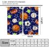 JanJCurt Basketball Boys Curtains, Sports Theme Football Baseball Soccer Tennis Blue Star Print Window Curtains for Teens Kids Bedroom Living Room Playroom 72" W X 63" L view 2