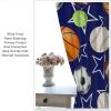 JanJCurt Basketball Boys Curtains, Sports Theme Football Baseball Soccer Tennis Blue Star Print Window Curtains for Teens Kids Bedroom Living Room Playroom 72" W X 63" L view 3