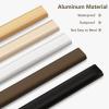 Closet Rod for Hanging Clothes, Bedroom Closet Rod Garment Bar Wall Mount/Top Mount, Small and Large Metal Detachable Hanging Wardrobe Pole for Bedroom, Bathroom & Cabinet Cupboard ( Color : Champagne view 2