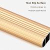 Closet Rod for Hanging Clothes, Bedroom Closet Rod Garment Bar Wall Mount/Top Mount, Small and Large Metal Detachable Hanging Wardrobe Pole for Bedroom, Bathroom & Cabinet Cupboard ( Color : Champagne view 4