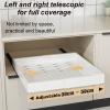 LLYLAFDC Slide Out Drawer Storage Shelves,Pull Out Kitchen Storage,Home Office Organization Hidden Storage Pantry Shelf,Self-Adhesive Drawer for Kitchen Cabinets, Bathroom, Living Room (Size : White) view 3
