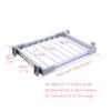 Pull Out Trousers Rack, Extendable Pull Out Closet Rod, Closet Pants Hanger Bar Aluminum alloy and ABS Hanger Rail Extendable Trousers Hanger for Clothes Towel Scarf Trousers Tie ( Color : White , Siz view 2