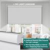 Sulugood Blackout Roller Shades for Windows, Blackout Linen Fabric Cordless Roller Blinds, Thermal Insulated UV Protection,Window Shades for Home,Office Bedroom,White,24" W x 56" H view 3