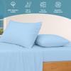 4 PC's Cotton RV Sheets- 100% Egyptian Cotton- 500 TC- 4-8 Inch Deep Pocket Fitted Sheet with Elastic All Around- Soft & Luxurious Hotel Quality Sheets (Light Blue Solid - RV 3/4 Full Bunk- 48x75) view 3
