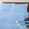 4 PC's Cotton RV Sheets- 100% Egyptian Cotton- 500 TC- 4-8 Inch Deep Pocket Fitted Sheet with Elastic All Around- Soft & Luxurious Hotel Quality Sheets (Light Blue Solid - RV 3/4 Full Bunk- 48x75) view 4