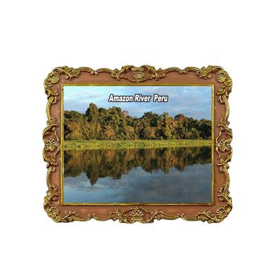 Amazon River Peru Refrigerator Magnet Travel 3D Souvenir Fridge Decoration Magnetic Sticker Craft Collection