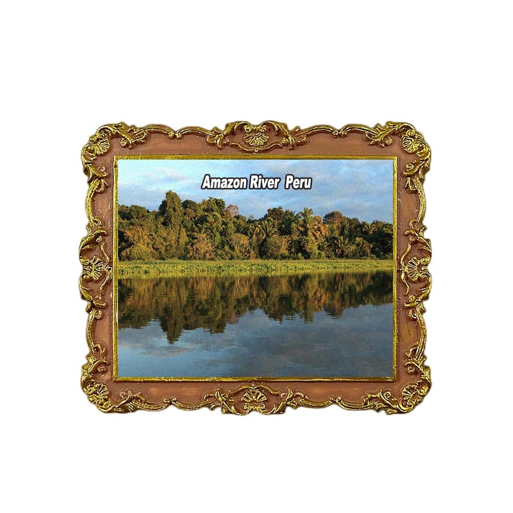 Amazon River Peru Refrigerator Magnet Travel 3D Souvenir Fridge Decoration Magnetic Sticker Craft Collection