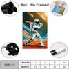 LuminDaze Baseball With Astro Poster Cool Astonaut Posters Cool Room Decor Astronaut Wall Art Aesthetic Room Decor Funny Astronaut Poster for Teen Boys Girls Room Canvas Print 20x30inch Unframed view 2