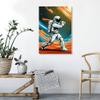 LuminDaze Baseball With Astro Poster Cool Astonaut Posters Cool Room Decor Astronaut Wall Art Aesthetic Room Decor Funny Astronaut Poster for Teen Boys Girls Room Canvas Print 20x30inch Unframed view 4