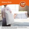 Polecasa Small Heavy Duty Laundry Bag with drawstring closure and Reinforced Handles, Easy to Carry Dirty Clothes Drawstring Bag for Travel, Camp 21x24, Silver view 2