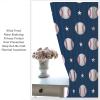 JanJCurt Baseball Curtains for Kids, Sports Theme Softball Ball Navy Blue Print Window Curtains for Boys Teens Bedroom Playroom Living Room 72" W X 63" L view 4