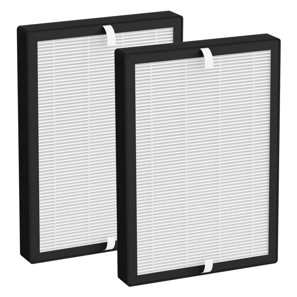 FCFMY 2 Packs GL-FS32 Replacement Filter Compatible with MOOKA/KOIOS GL-FS32 & Azeus GL-FS32 Air Cleaner Purifier, 3-in-1 Filter of Main Replacement Filter, Activated Carbon and Fine Pre-Filter