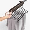 Extendable Pull Out Closet Rod, Sliding Wardrobe Closet Valet Rod, Closet Clothes Hanger Rail, Pull-out Closet Rod, Wardrobe Clothing Rail, Closet Organizer Rack for Pants and Coat (Color : Brown, S view 3