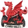 3D Wales United Kingdom Fridge Magnet Travel Souvenir Kitchen Refrigerator Decoration Hand Painted Resin Craft view 1