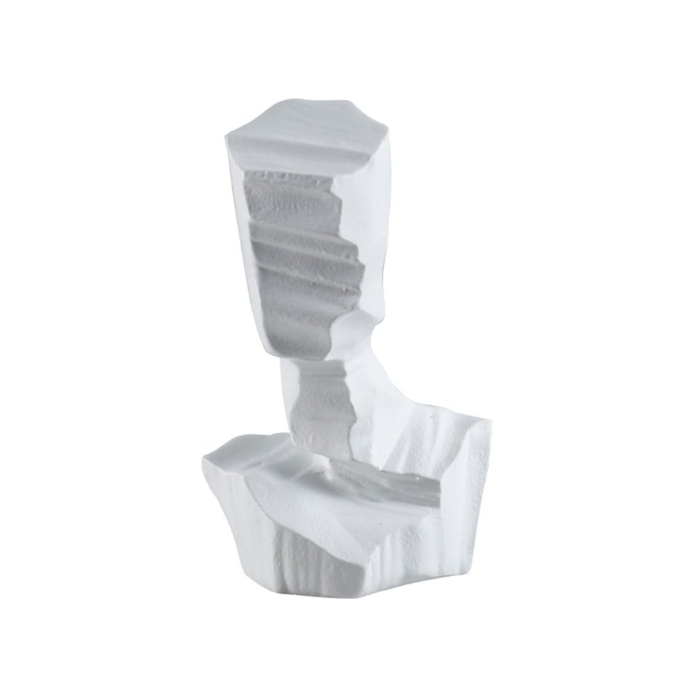 AOPPLSOT Sculptures Decoration, Modern Abstract Art Deco Sculpture, Deco Figures, Decoration Items for Living Room Bedroom Office Table Decoration,White a