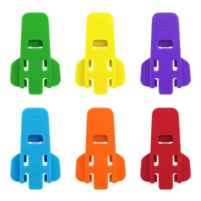 6 Pack Manual Easy Can Opener Soda Beer Can Openers Plastic Beverage Can Cover Protector for Pop Coke Aluminum Beverage Drink Shields for Can Colorful Can Tab Cover Soda Can Opener Tool (6 Colors)