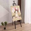 Easels European-style Wrought Iron Oil Painting Shelf, Floor Stand Display Stand, Environmentally-friendly Paint Wedding Easel, Foldable Poster Photo Bracket, Adjustable Picture Support Frame Up And view 1