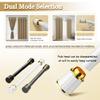 Telescopic Shower Curtain Rod No Drilling Curtain Rod Tension Rods Adjustable from 16-197 Inches for Wardrobe Balcony Privacy Living Room (Carbonizedcolor : Silver, Size : 20"-30") view 4