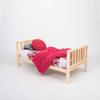 European Crafted Solid Wood Floor Bed - Twin/Full/Queen Sizes - Natural Pine or Painted Finish (White/Black/Grey) - Custom-Made, Safe Design - Wooden floor bed (Queen, Pine wood) view 2