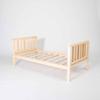 European Crafted Solid Wood Floor Bed - Twin/Full/Queen Sizes - Natural Pine or Painted Finish (White/Black/Grey) - Custom-Made, Safe Design - Wooden floor bed (Queen, Pine wood) view 4