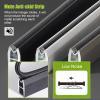 JYHHCYS Matte Black Closet Rods for Hanging Clothes, Wardrobe Bars Clothes Hanging Rod Wall Mount, Cuttable Aluminum Heavy Duty Clothes Bar Wardrobe Poles (Size : 30in/76cm) view 4