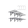 YLNING shelf brackets 2 Layers Garage Storage Rack Wall Mounted Heavy Duty Shelf Hand Power Mobile Tool Organizer Rack Electric Drill Holder shelf bracket (Color : 72 x 24 inch) view 2