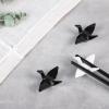 Ximimark 6 pc Swan-Shaped Melamine Chopsticks Holder - Reusable Kitchen Decoration and Organizer view 2