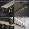 Ceiling Curtain Track Set - Ceiling Track for Curtains-Room Divider - Aluminum Ceiling Curtain Track V-Shape Curtain Rail - Curtain Track Ceiling Mount for Living Room Bedroom ( Color : Champagne , Si view 3
