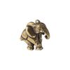 JIAPAILAIYUN Brass Figurine,3.1x2.5cm Antique Collection Small Bronze Solid Copper Crafts Animal Ornaments to Gather Wealth Brass Elephant Ornaments view 4