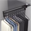 Closet Pull Out Trousers Rack, Extendable Clothes Rail with Sliding Track, Pull Out Closet Rod Adjustable 26-61cm Wardrobe Rail Clothes Rack, 8 Sizes (Size : 61cm) view 1