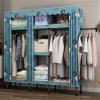 Creative Bedroom Wardrobe,Stable Metal Hanging Rails Fabric Wardrobe Modern Simple Clothes Storage Organizer External Clothes Rail(Size:175 * 103 * 45CM) (175 * 145 * 45CM) view 3
