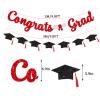 FHGG Glitter Red Congratulations Decorations Congrats Grad Banner Graduation Class of 2026 Graduation with Tassel Party Decor College High School Party Favors view 3