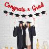 FHGG Glitter Red Congratulations Decorations Congrats Grad Banner Graduation Class of 2026 Graduation with Tassel Party Decor College High School Party Favors view 4