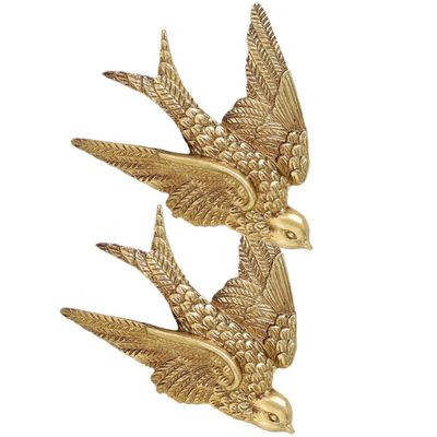 GANAZONO Swallow Ornament Wall Art Decor Set Resin Bird Wall Hanging Craft for Home