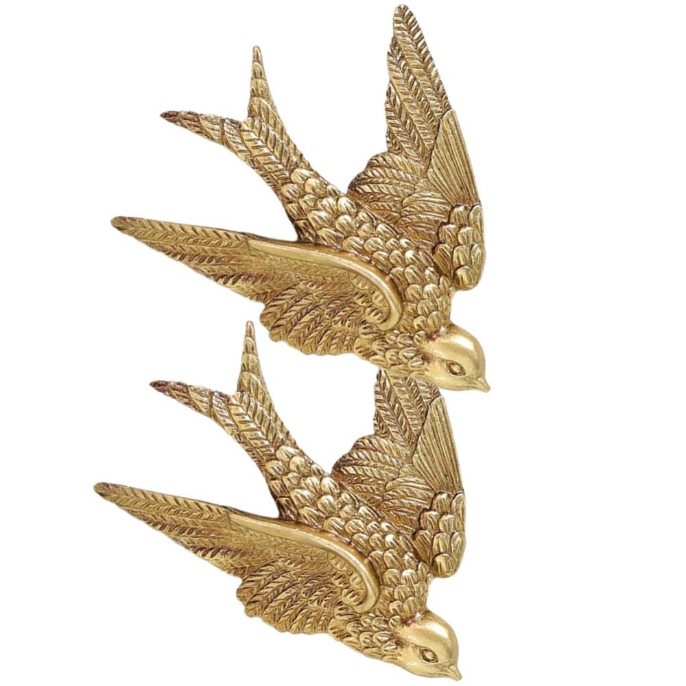 GANAZONO Swallow Ornament Wall Art Decor Set Resin Bird Wall Hanging Craft for Home