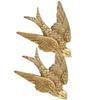 GANAZONO Swallow Ornament Wall Art Decor Set Resin Bird Wall Hanging Craft for Home view 1