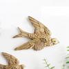 GANAZONO Swallow Ornament Wall Art Decor Set Resin Bird Wall Hanging Craft for Home view 3