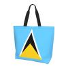 YSBYEIU Cute St Lucia Flag Tote Bag For Women Men Gifts Large Reusable Shopping Bags for Beach, Travel,Gym,Yoga view 3